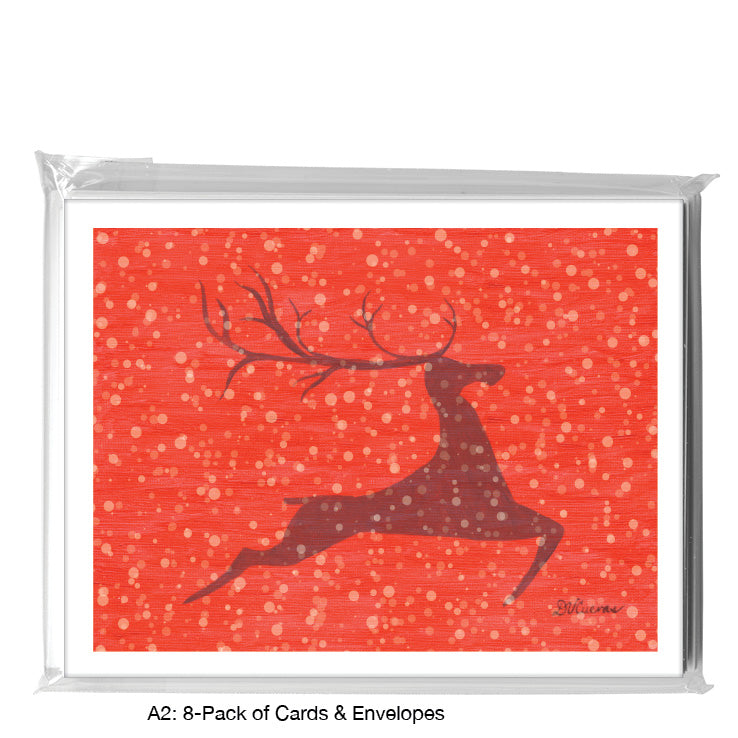 Mighty Reindeer, Greeting Card (8724F)