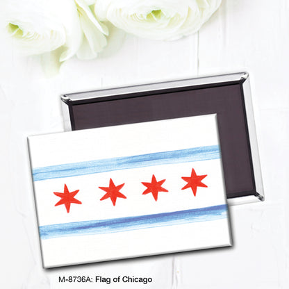 Flag of Chicago, Magnet (8736A)