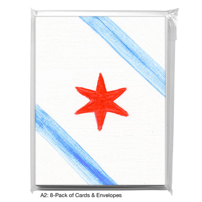 Flag of Chicago, Greeting Card (8736AA)