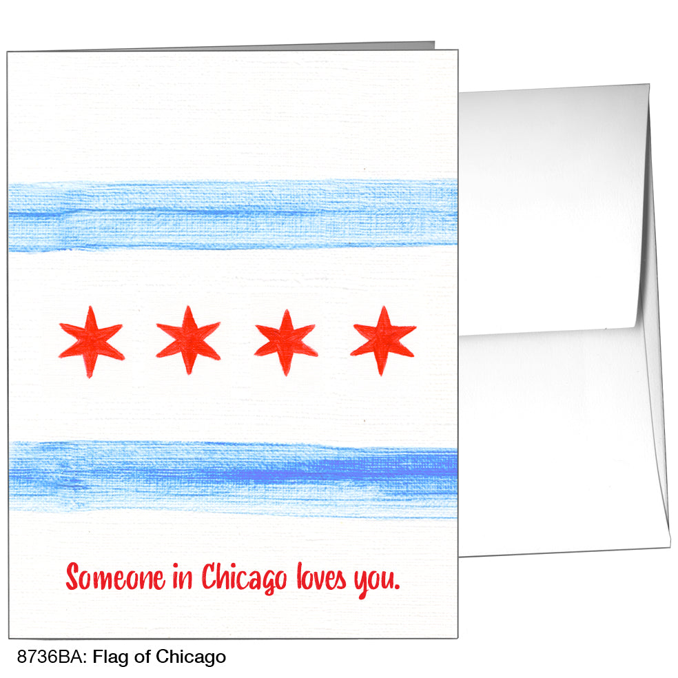 Flag of Chicago, Greeting Card (8736BA)