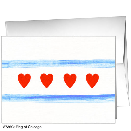 Flag of Chicago, Greeting Card (8736C)