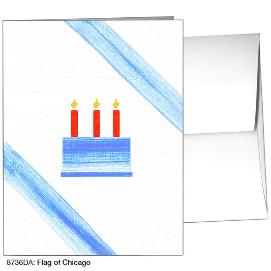 Flag of Chicago, Greeting Card (8736DA)