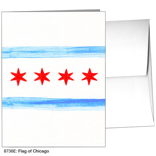 Flag of Chicago, Greeting Card (8736E)