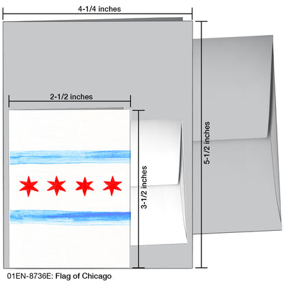 Flag of Chicago, Greeting Card (8736E)