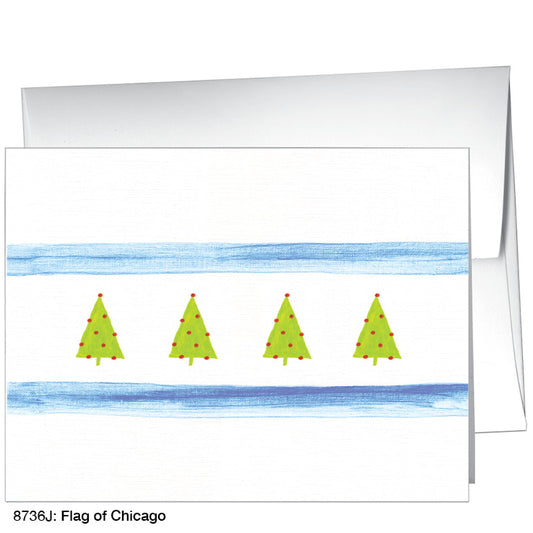 Flag of Chicago, Greeting Card (8736J)