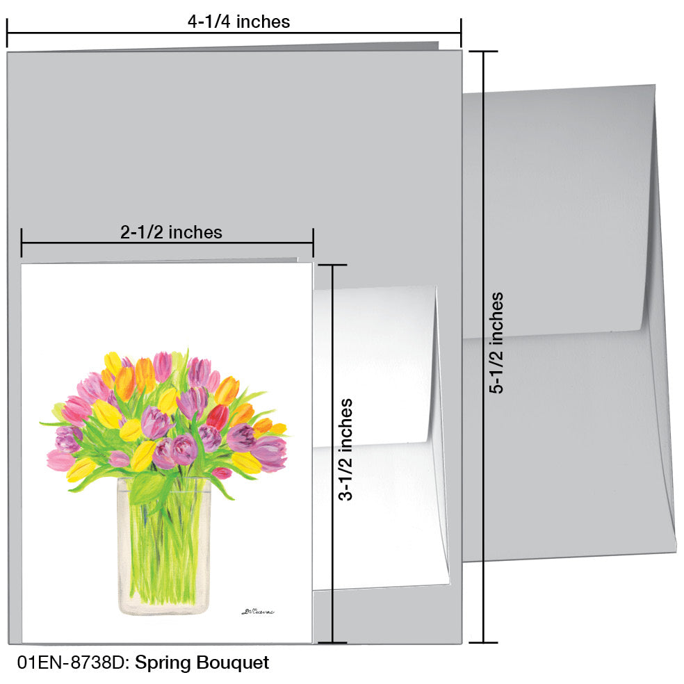 Spring Bouquet, Greeting Card (8738D)