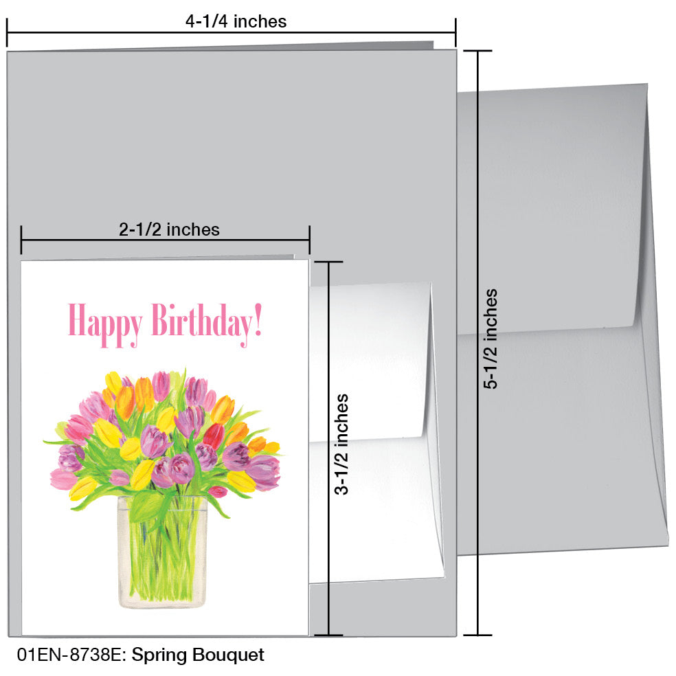 Spring Bouquet, Greeting Card (8738E)