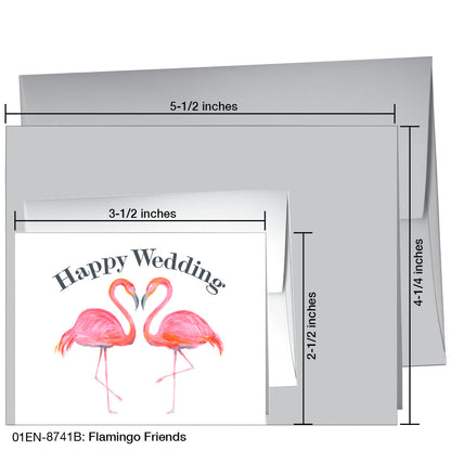 Flamingo Friends, Greeting Card (8741B)