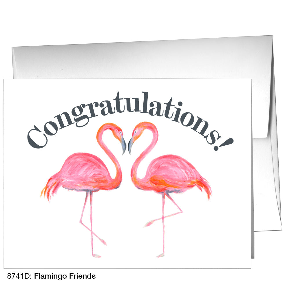 Flamingo Friends, Greeting Card (8741D)