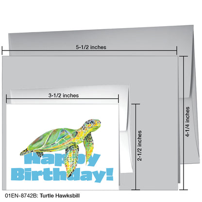 Turtle Hawksbill, Greeting Card (8742B)