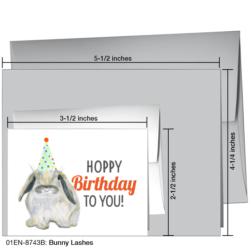 Bunny Lashes, Greeting Card (8743B)