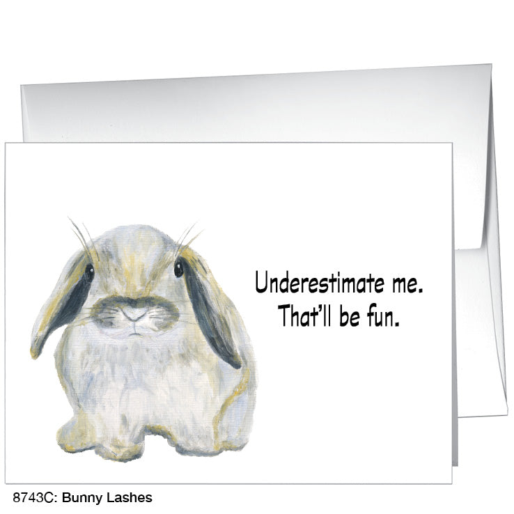 Bunny Lashes, Greeting Card (8743C)