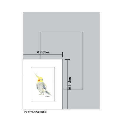 Cockatiel, Print (#8745A)