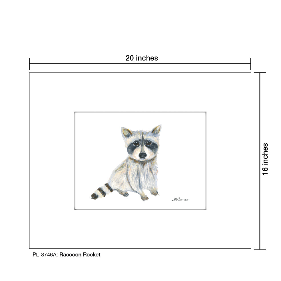 Raccoon Rocket, Print (#8746A)