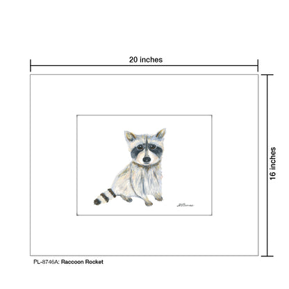 Raccoon Rocket, Print (#8746A)