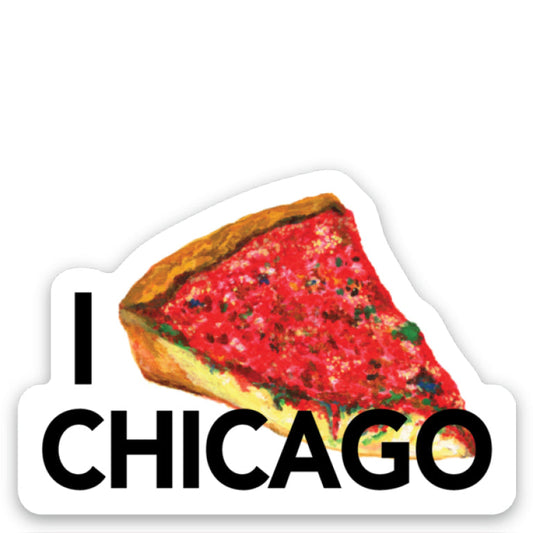 Pizza Deep Dish, Sticker (8749C)