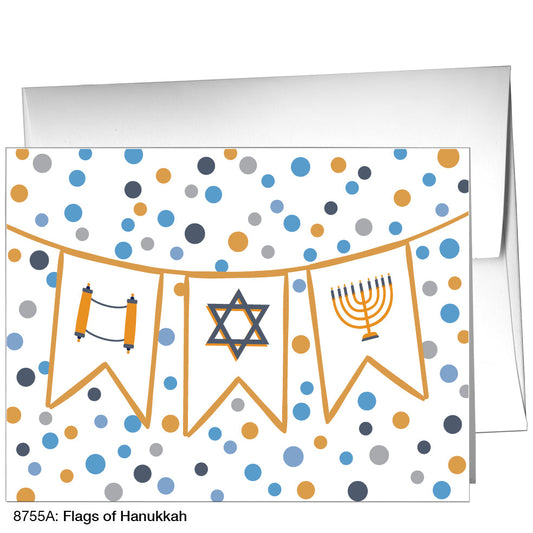 Flags of Hanukkah, Greeting Card (8755A)