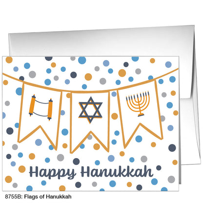 Flags of Hanukkah, Greeting Card (8755B)