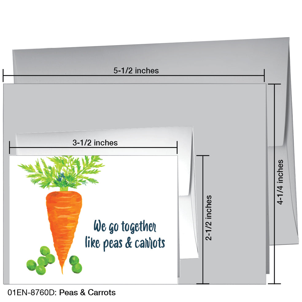 Peas & Carrots, Greeting Card (8760D)