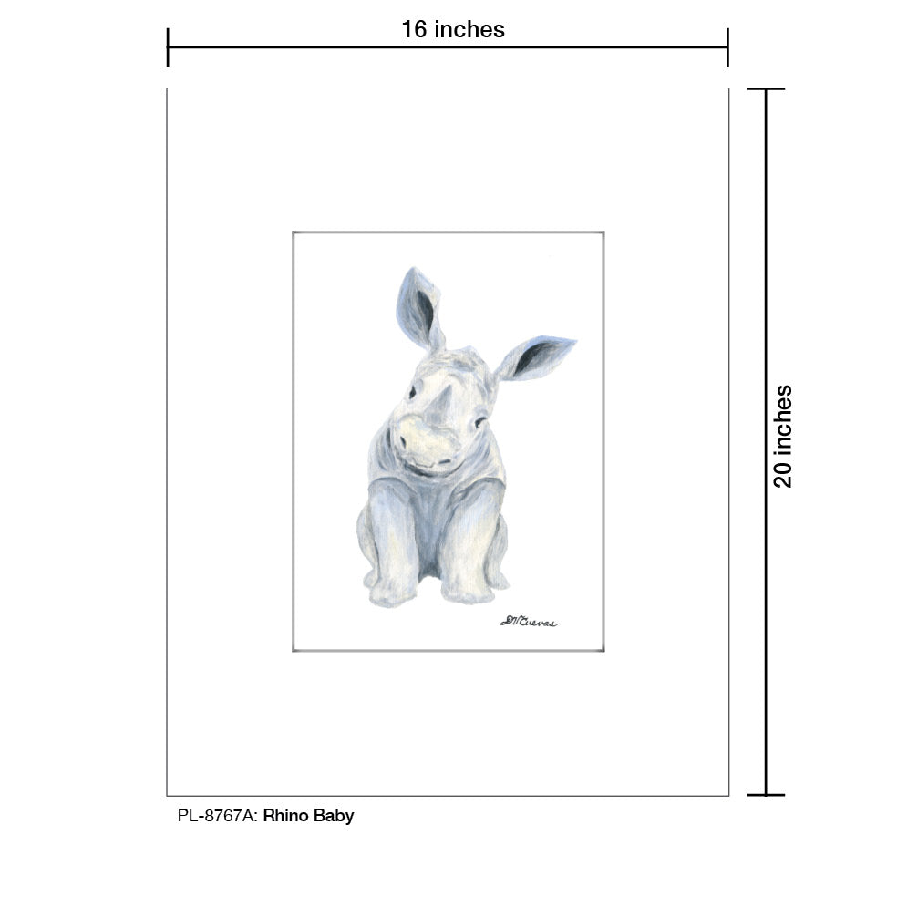 Rhino Baby, Print (#8767A)