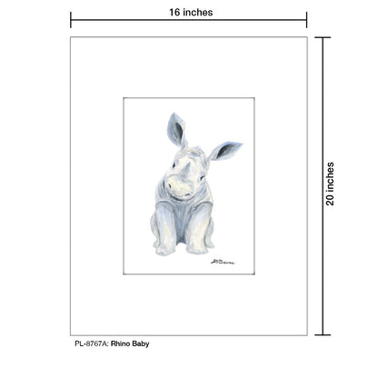 Rhino Baby, Print (#8767A)