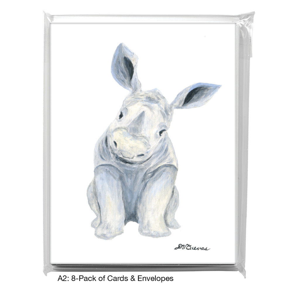 Rhino Baby, Greeting Card (8767A)