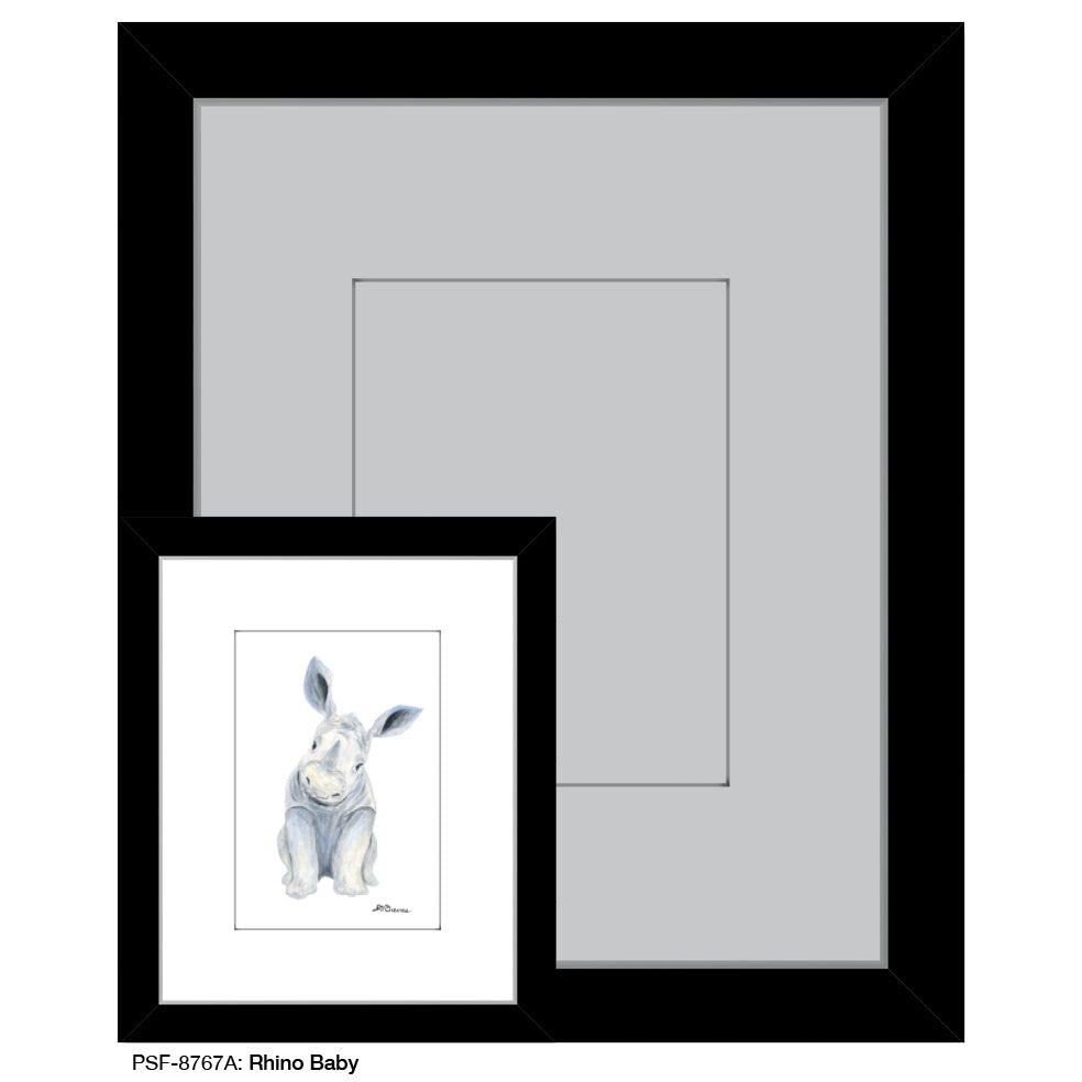 Rhino Baby, Print (#8767A)