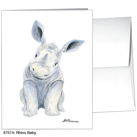 Rhino Baby, Greeting Card (8767A)