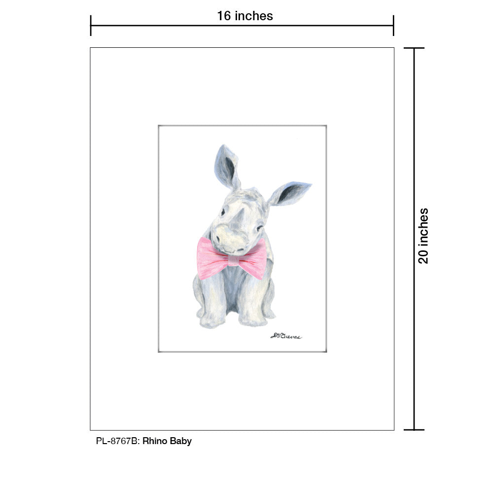 Rhino Baby, Print (#8767B)