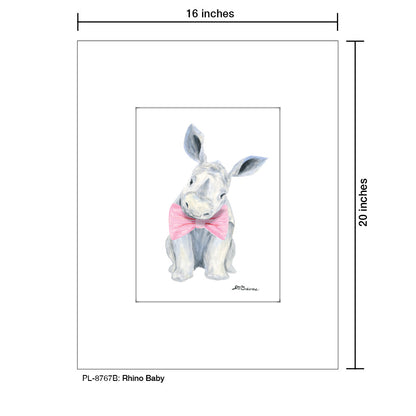 Rhino Baby, Print (#8767B)