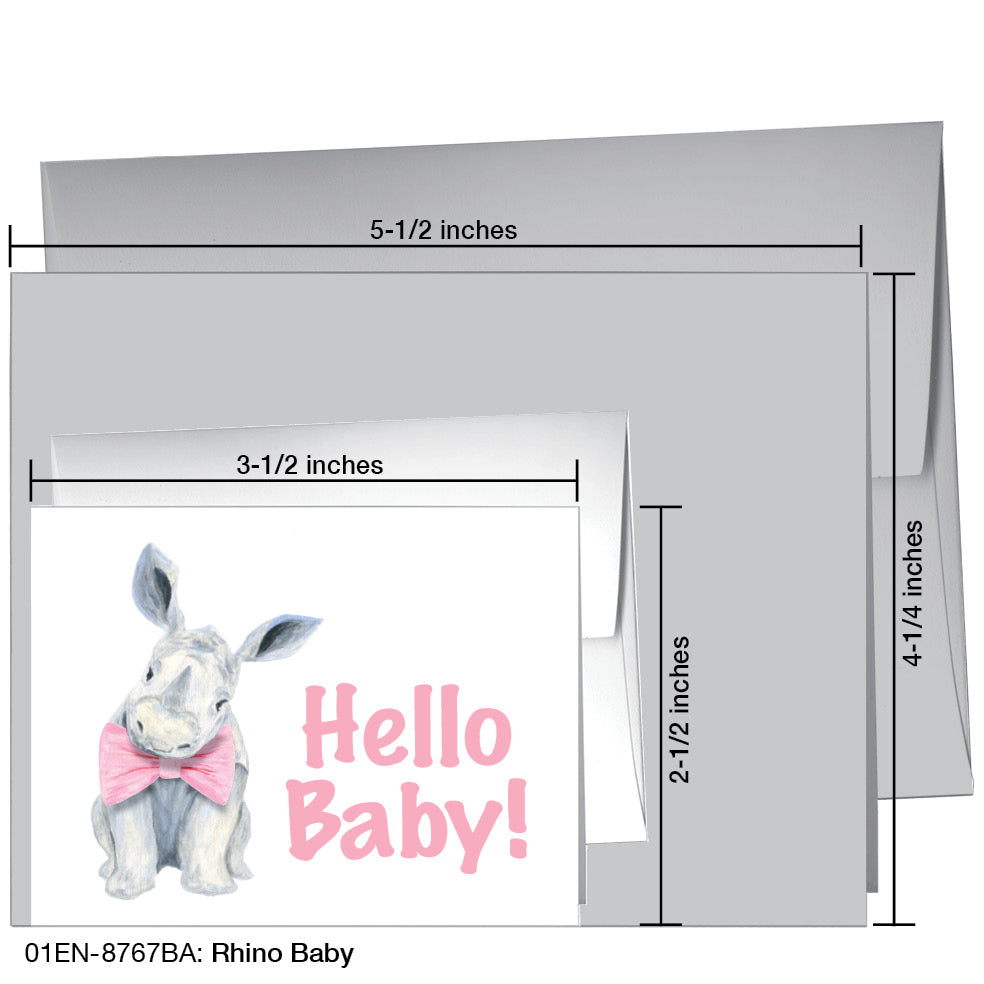 Rhino Baby, Greeting Card (8767BA)