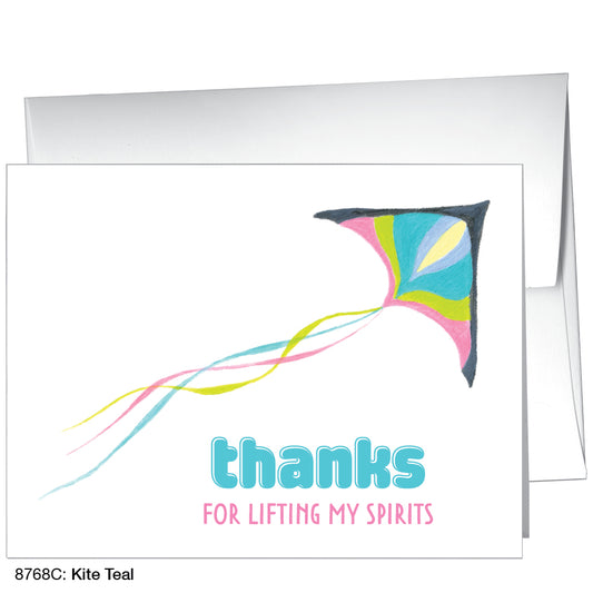 Kite Teal, Greeting Card (8768C)