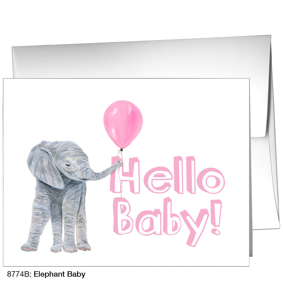 Elephant Baby, Greeting Card (8774B)