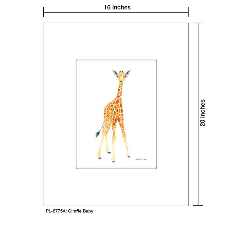 Giraffe Baby, Print (#8775A)