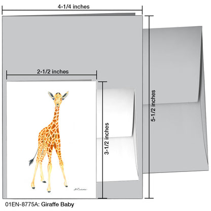 Giraffe Baby, Greeting Card (8775A)