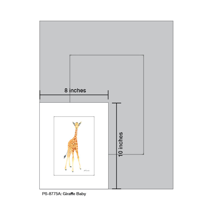 Giraffe Baby, Print (#8775A)