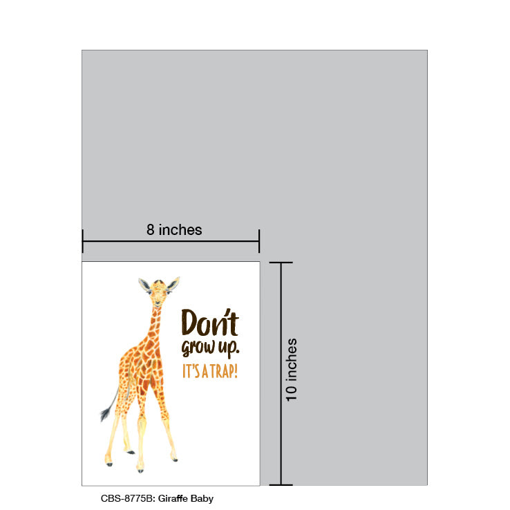 Giraffe Baby, Card Board (8775B)