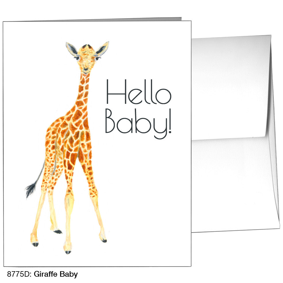 Giraffe Baby, Greeting Card (8775D)