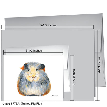 Guinea Pig Fluff, Greeting Card (8776A)