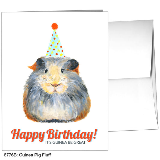 Guinea Pig Fluff, Greeting Card (8776B)