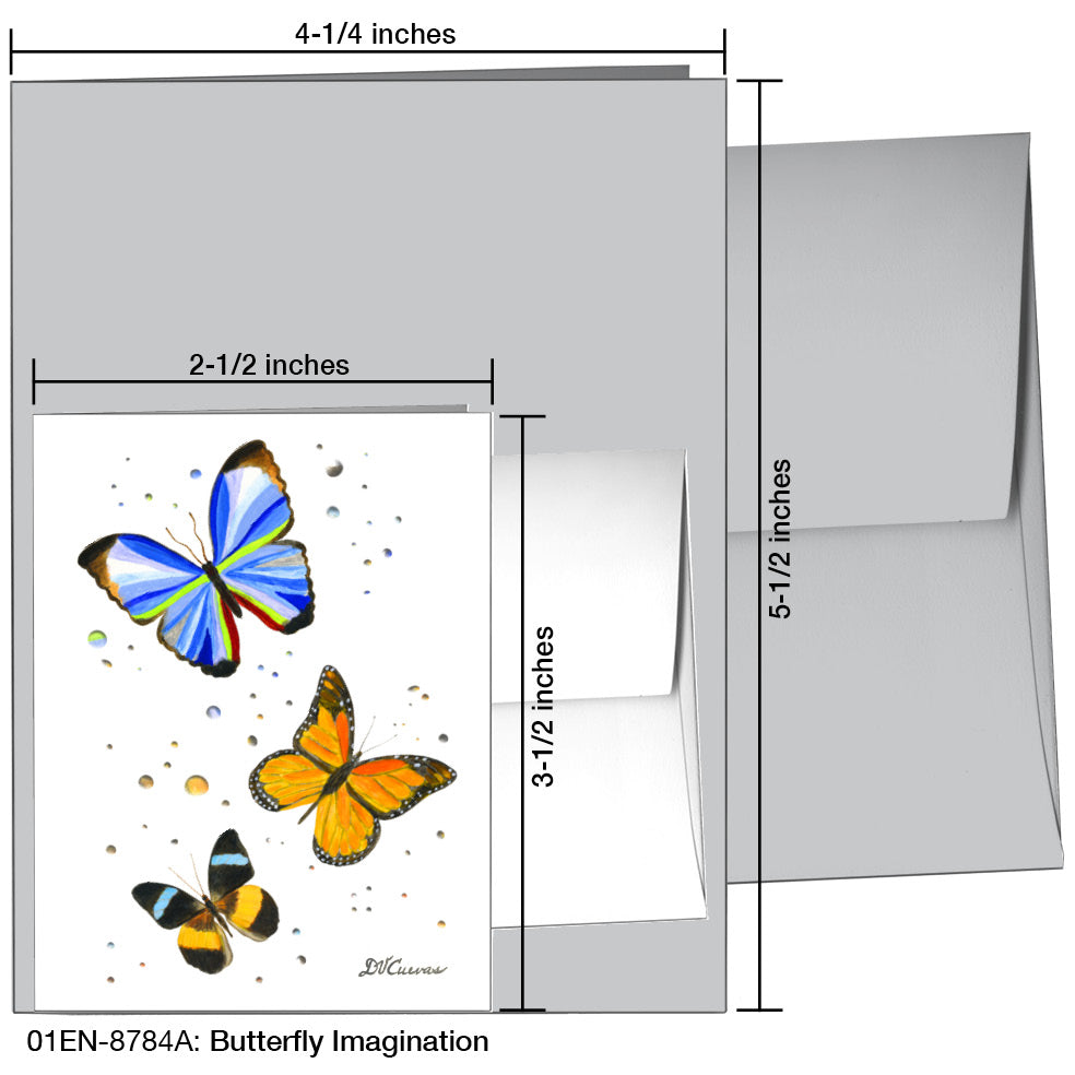 Butterfly Imagination, Greeting Card (8784A)