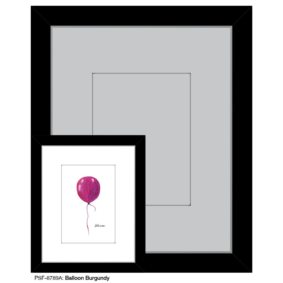 Balloon Burgundy, Print (#8789A)