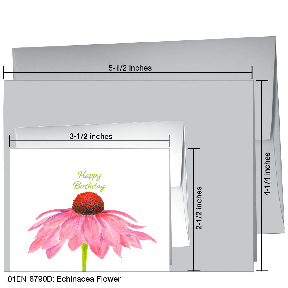 Echinacea Flower, Greeting Card (8790D)