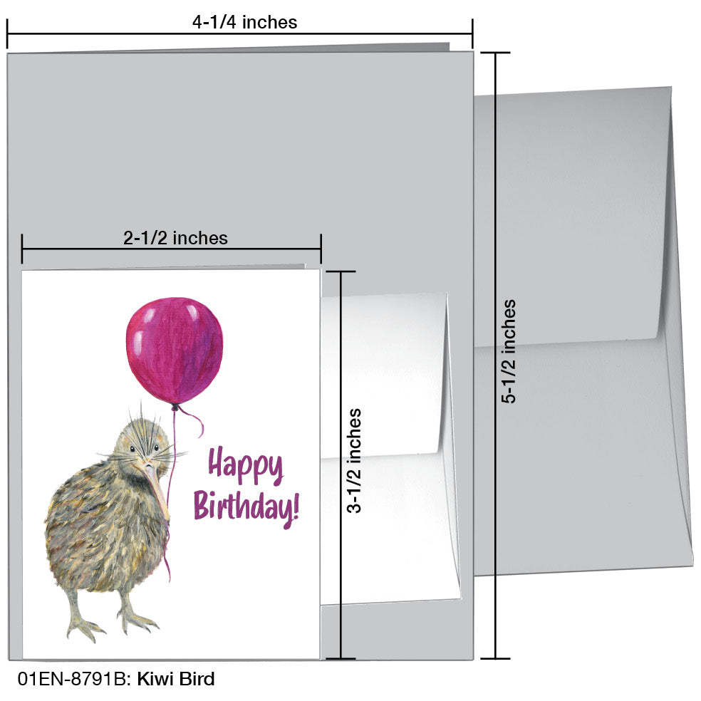 Kiwi Bird, Greeting Card (8791B)