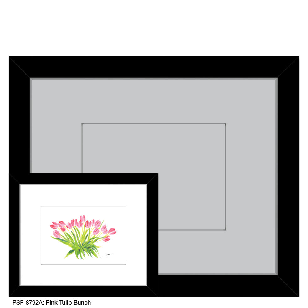 Pink Tulip Bunch, Print (#8792A)