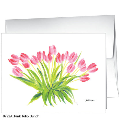 Pink Tulip Bunch, Greeting Card (8792A)