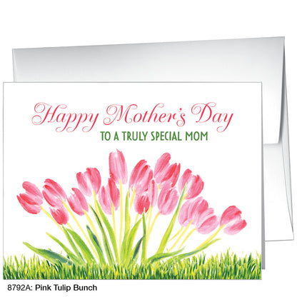 Pink Tulip Bunch, Greeting Card (8792B)