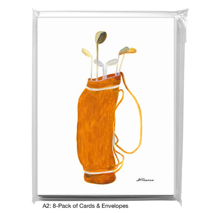 Golf Bag, Greeting Card (8794A)