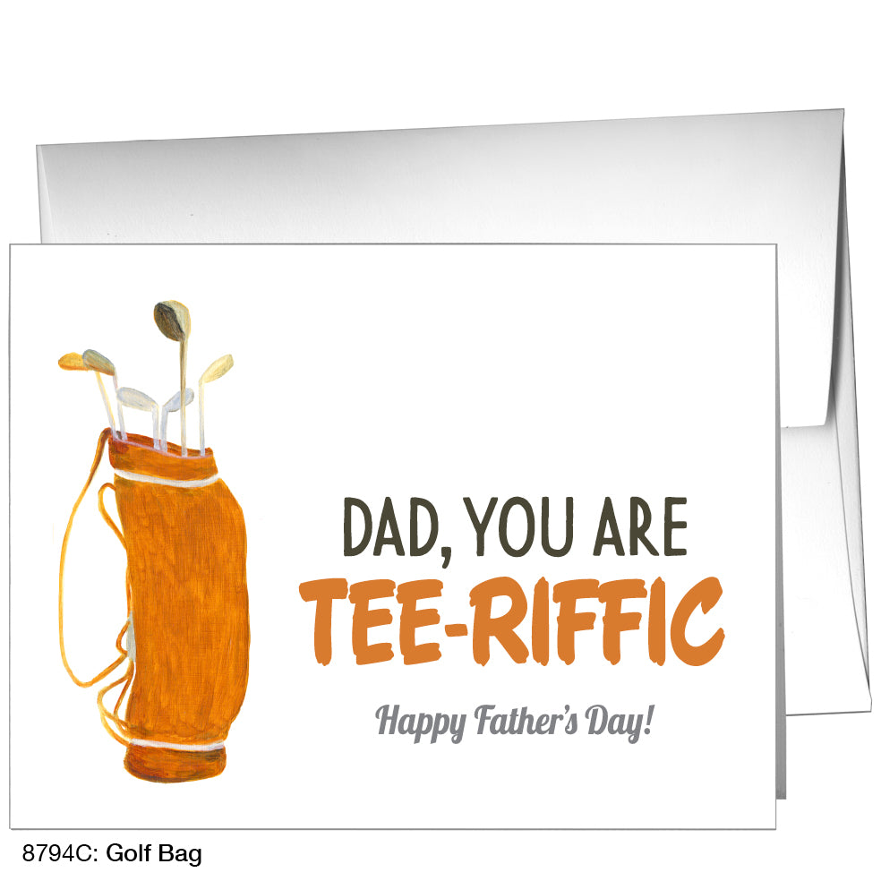 Golf Bag, Greeting Card (8794C)