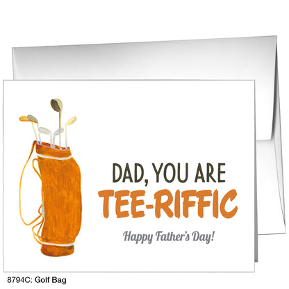 Golf Bag, Greeting Card (8794C)